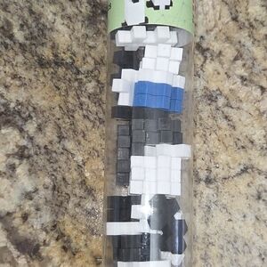 Pixel Puzzle Tube - Black, White, Blue